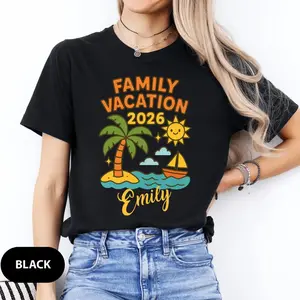 Personalized Family Vacation 2026 Shirt, Custom Vacation Shirts,2026 Family Vacation Tee, Family Trip Tee, Summer 2026 Family Vacation Shirt