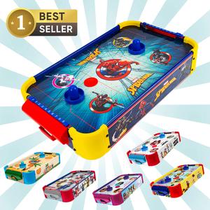 Marvel Wooden Electronic Air Hockey Table: Spider-Man | Spidey and His Amazing Friends | Avengers | Transformers, Ages 4+, Officially Licensed