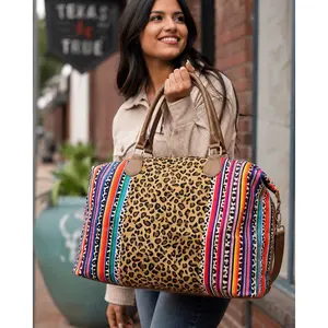 Cheetah Serape Weekender Bag