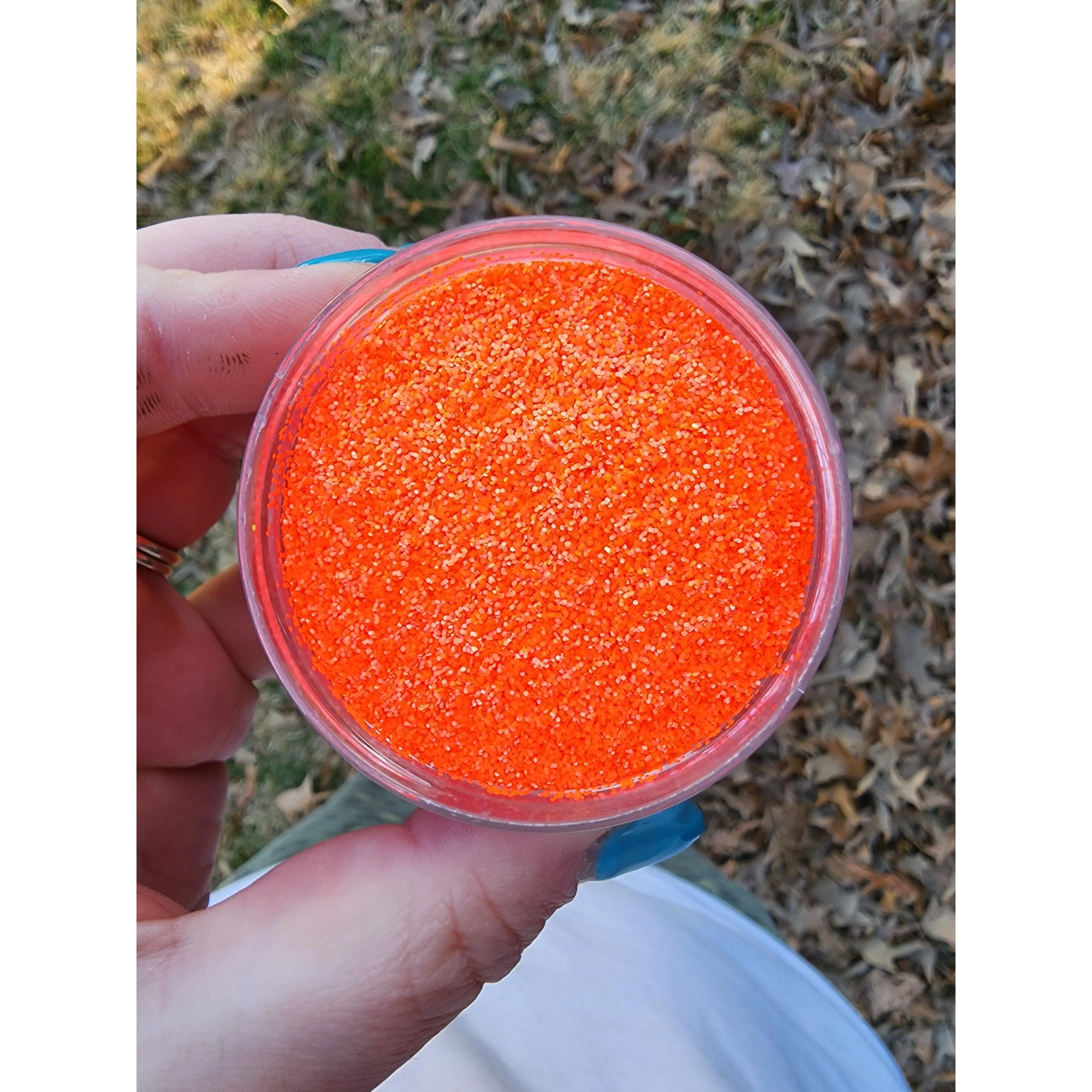 "Feel the Burn" / Pearl Fine Glitter / Polyester Glitter / Orange Glitter