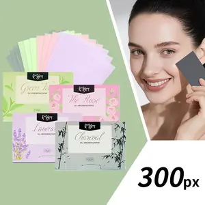 Cute Cartoon Absorbent Paper Set, 3 Packs Total 300 Sheets, Portable Oil Control, Convenient Carry, Value Pack