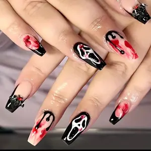 Halloween (Scream) Inspired Press On Manicure Set