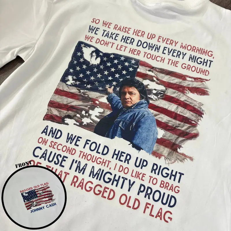Ragged Old Flag Johnny Shirt, 4th July Shirt, 250 Years America, America Flag Shirt