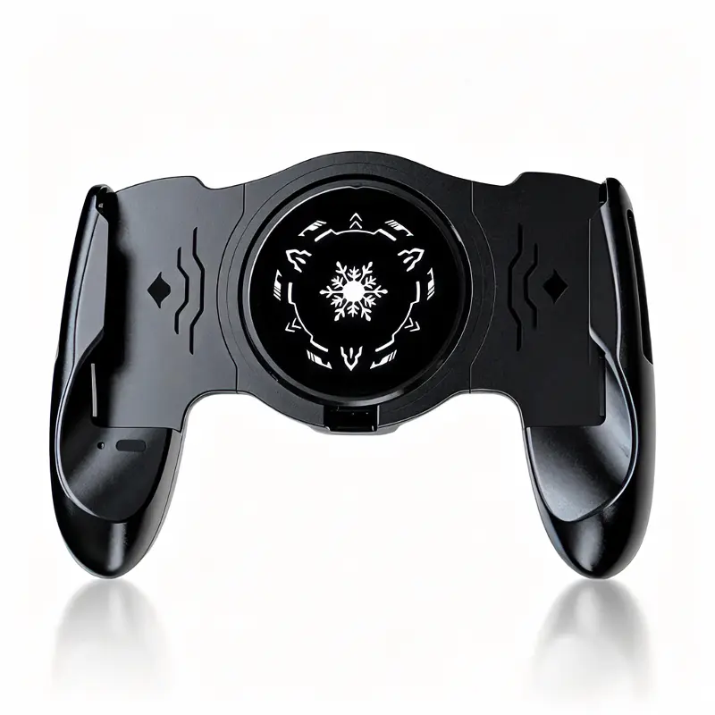 Aesthetic Compact Semiconductor Phone Cooler Back Clip - Silicone-Aluminum Ergonomic Grip, USB Fast-Cooling Fan, Plug-In Retractable Design for 4.7–6.7 Inch iPhone, Android Devices, Gamers, Streamers (PUBG FPS Live Streaming, At-Home Marathons)