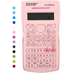 Scientific Calculators Desktop, Scientific Calculators for Students, Scientific Calculator 240 Functions 2 Line 10+2 Digits, Desk Math Calculator for School (Pink)