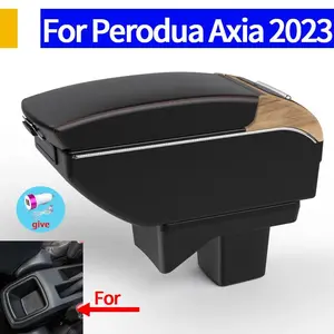 For Toyota Agya Toyota Wigo Perodua Axia car armrest modification multi-functional storage box 2023-2024 car interior accessorie