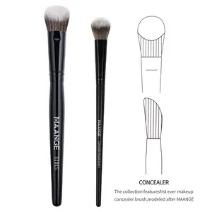 Makeup Brush Set, 2 Counts/set Fingertip Foundation Brush & Fingertip Concealer Brush, Face Makeup Tools, Face Makeup Brushes, Makeup Blending Brush, Gift for Women & Girl, Cosmetic Brush Set