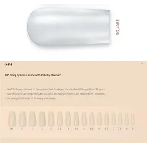 OPI GELevate Soft Gel Extensions Box 640 pcs Square Tip #FCT003