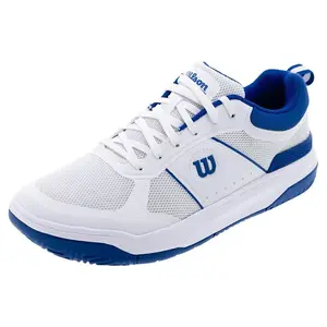 Men's Pickle Pro Pickleball Shoes White and Deja Vu Blue