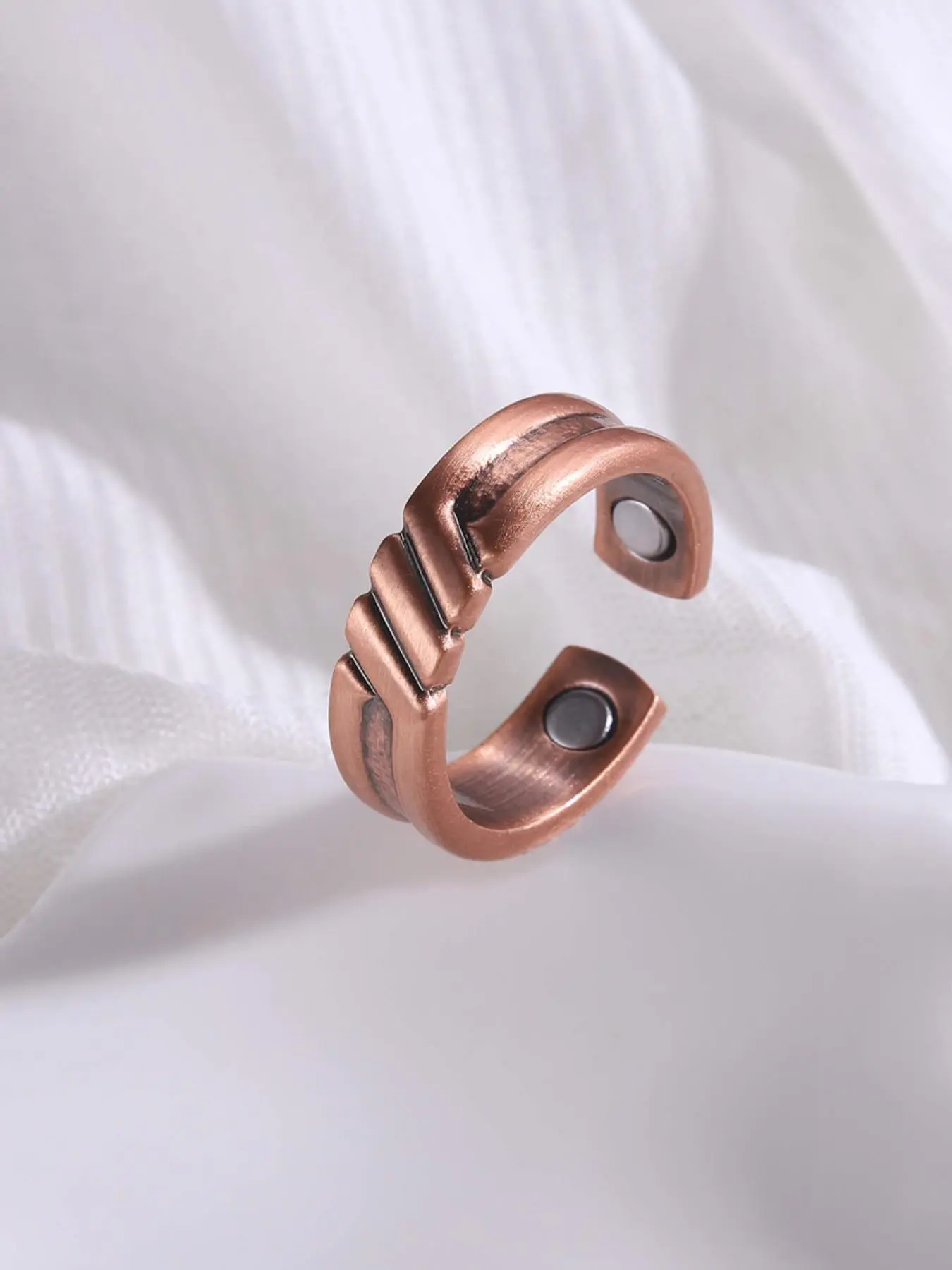 Men's Classic Magnetic Ring, Adjustable Fit, Open Adjustable Rings, 2024 New Style Fashion Accessories, Fashionable Accessory for Party, Daily Clothing Decor, Trendy All-match & Exquisite Jewelry, Classic Design for Birthday Gift, Surprise Ring