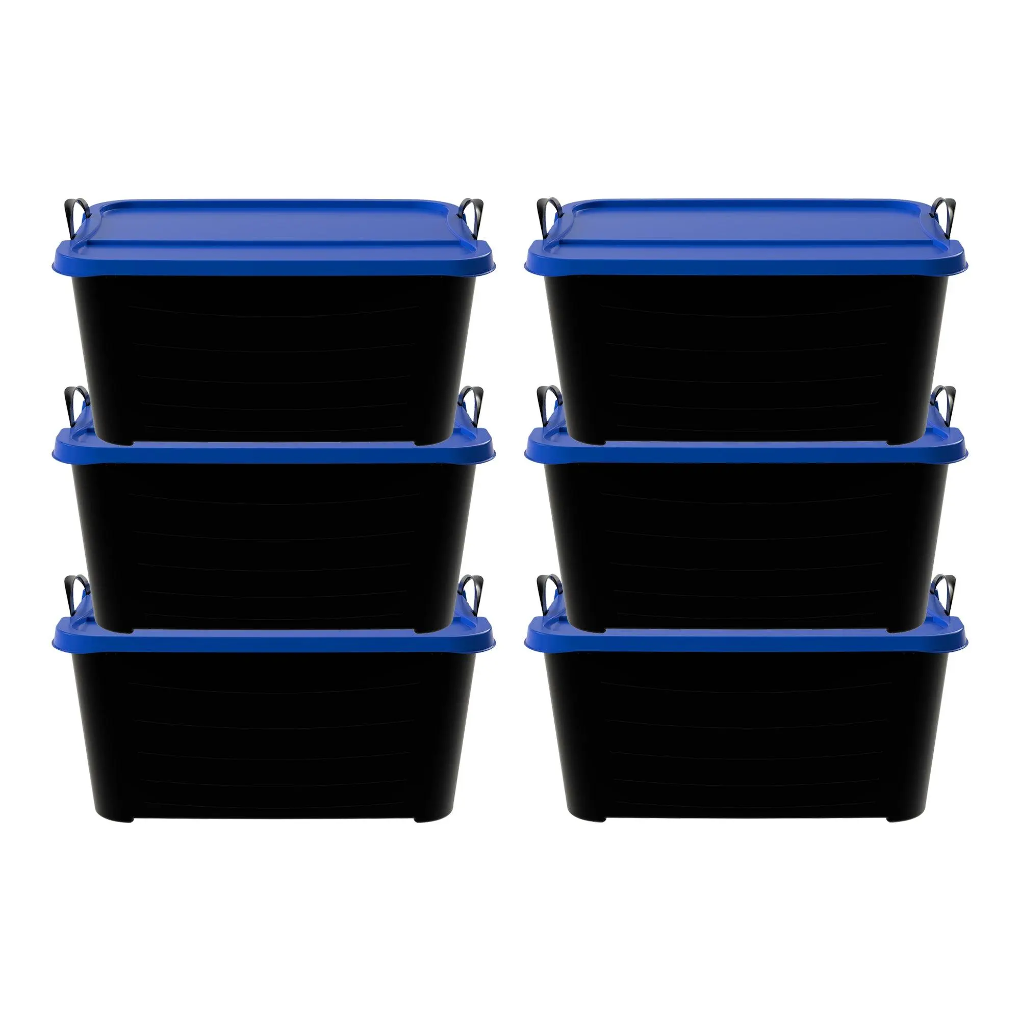 Life Story 55 Quart Stackable Storage Bin, Heavy Duty Lidded Container, 6 Pack Life Story 55 Quart Stackable Storage Bin, Heavy Duty Lidded Container, 6 Pack