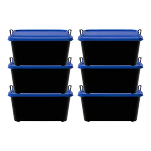 Life Story 55 Quart Stackable Storage Bin, Heavy Duty Lidded Container, 6 Pack Life Story 55 Quart Stackable Storage Bin, Heavy Duty Lidded Container, 6 Pack