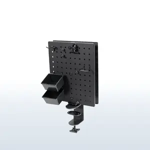 Clamp-on Rotating Pegboard & Accessory Holder