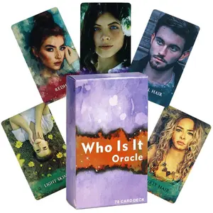 Who Is Oracle Card Game, 78pcs/set Tarot Card Game, Tarot Card Decks, Fun Card Game for Family Party, Entertainment Game Card, Card Games for Teens