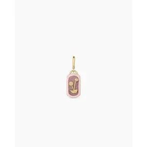 gorjana – Power Gemstone Compassion Parker Charm – 18K Gold-Plated Rhodochrosite Charm – Compassion & Love Jewelry