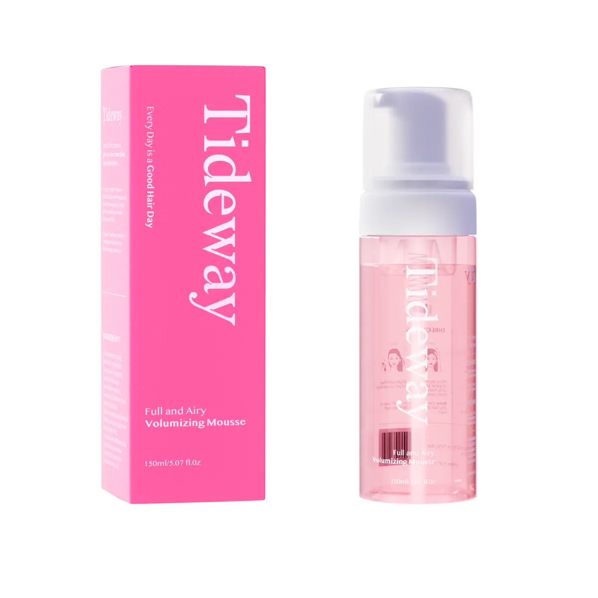 Tideway Haircare Full & Airy Curly Defining Mousse - Pine Extract-Infused Hair Products, Anti-Frizz, Nourishing Selfcare Styling Item for Wet/Dry Use, 5.07 oz (150g) #SummerFinds