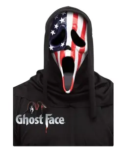 Patriotic Ghostface Mask - Scream - USA - Costume Accessory - One Size