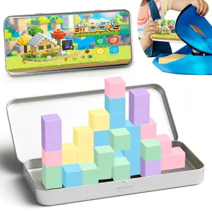 Macaron Magnetic Blocks, Rainbow Colored Magnetic Cubes, Magnetic Building Blocks, Creative Building Blocks, Freely Built Open Toys, Sensory Magnetic Toys for Architectural Games, Multi-functional Sensory Outdoor Toys, Perfect Holiday Gifts
