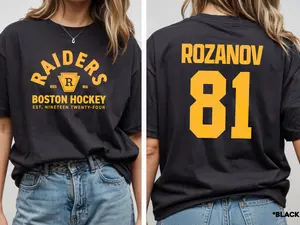 Ilya Rozanov 81 Shirt, Boston Raiders Tee, Heated Rivarly Tee