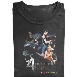Vintage Survival Horror Game Shirt, Resident Evil 4 Inspired Graphic Tee, Leon Kennedy Style Retro Gaming T-Shirt, 2000s Classic Gamer Shirt, Unisex Cotton T-Shirt, Gift for Gamers, Gift for Men, Gift for Women