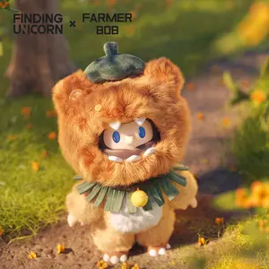 [FINDING UNICORN]  【Live Unboxing】FARMER BOB FURRY PERSIMMON-BEAR BOB Cute Figures Desktop Ornament Collectible Toys Birthday Gifts