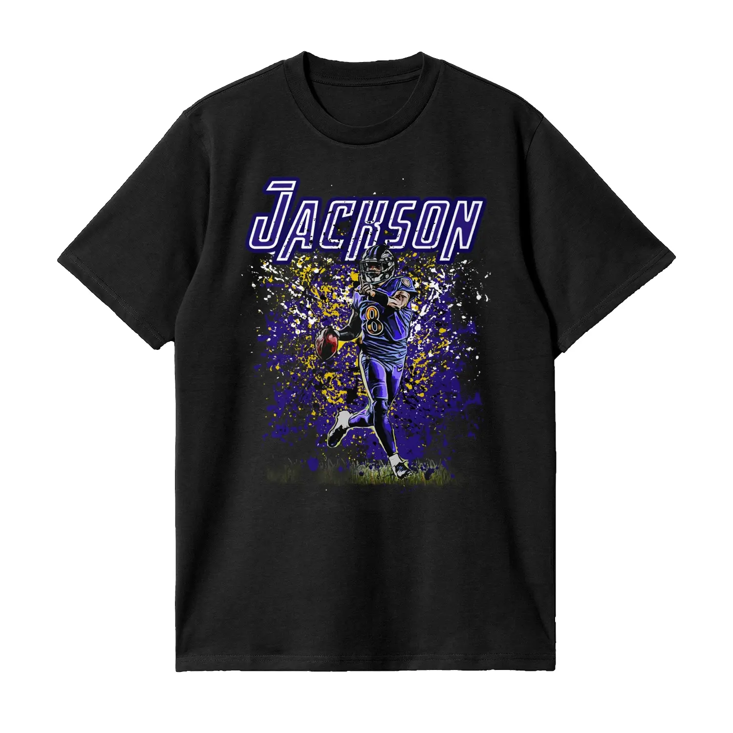 Lamar Jackson Football T-Shirt – Classic Sports Streetwear for Game Day HGP07803