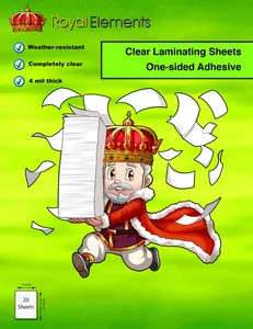 Royal Elements Waterproof Laminating Sheets - for Stickers