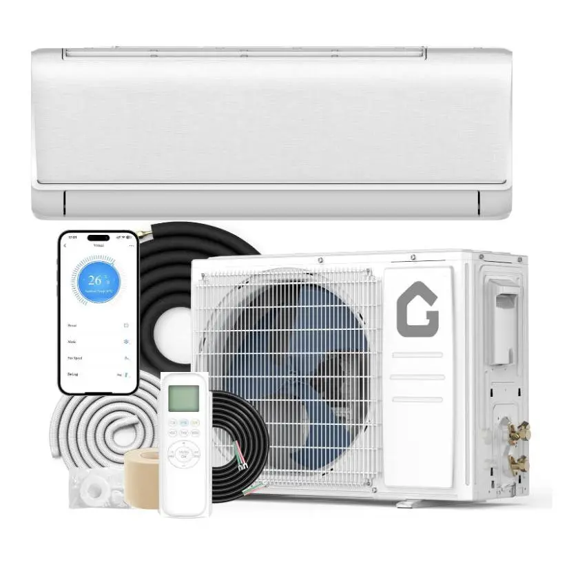 18000 BTU Ductless Mini Split AC with Cooling & Heating, 208-230V 21 SEER2 Energy Star, Built-in WiFi Smart Control, Alexa Compatible, Filter, Timer, R32, Auto Cleaning for Bedrooms Up to 1250 Sq.Ft