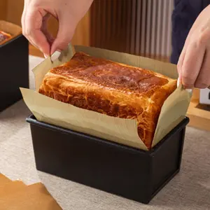 2pcs Reusable Bread Loaf Pan Liner, Food-Grade teflon Bread Sling, Loaf Pan Lifters - Non-Stick & Easy Clean Dough Transfer Tool with Handles, Bakeware