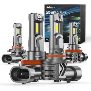 Nilight 9005/HB3 | H11/H9/H8 LED Headlight Bulbs E4S Series 200W 40000LM 6500K IP67 | 4 BULBS Super Bright Waterproof Headlamps  dealsforyoudays