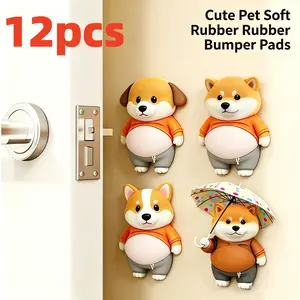 12PCS 3D Dog & Cat Squishy Stickers – Stress Relief Fidget Toys, Cute Mochi Squeeze, Kids Party Favors, Classroom Rewards, Fun Gifts for Adults & Kids, Silicone Puffy Car Door & Wall Bumpers, Easter & Valentine’s Day Gift
