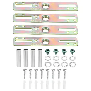 4 count 4" Light Crossbar Kit Mounting Bracket Lamp Fixture Hardware Zinc Plated