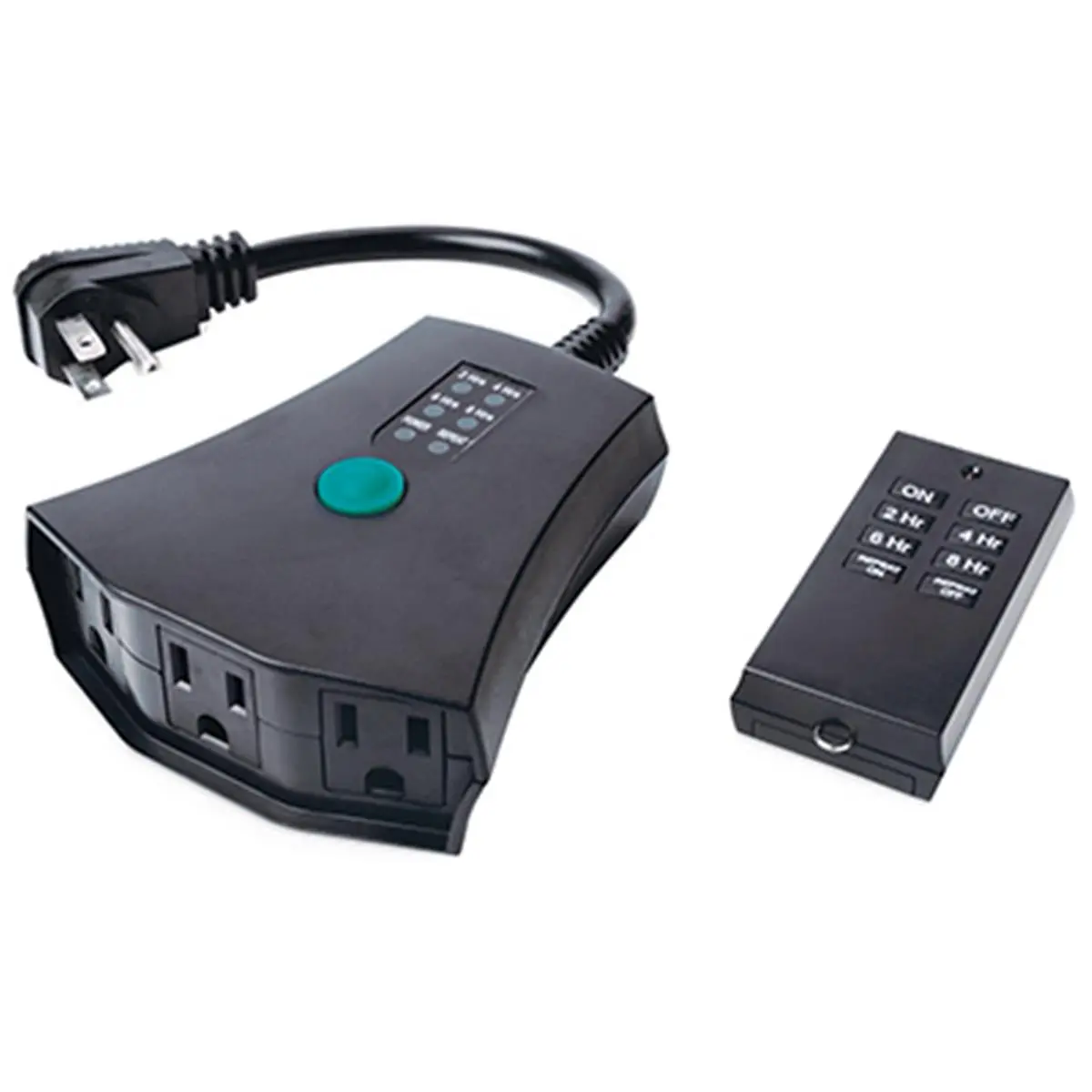 Master Electrician RC-021-TR-020 Adjustable Digital Timer with Remote Control for Indoor & Outdoor Use, Adjustable Timer