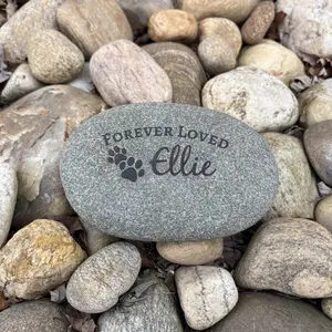 Forever Loved Engraved Pet Memorial Stone - Various Sizes