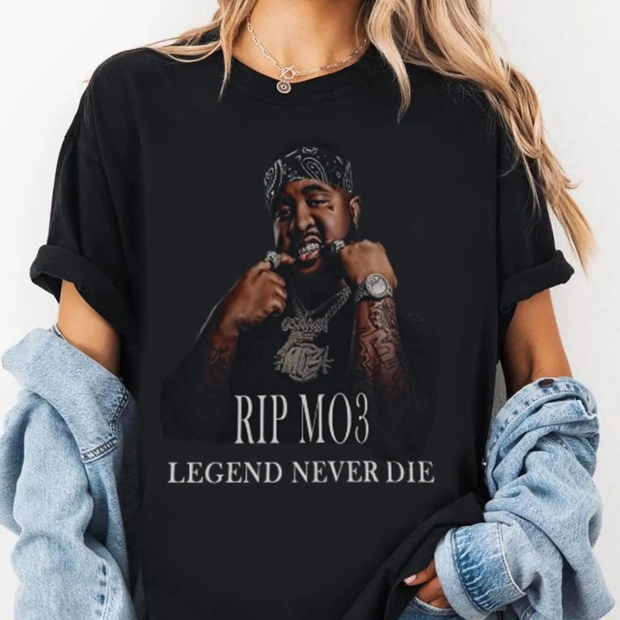 RIP MO3 Shirt Vintage Music Graphic Tee – Trendy Streetwear for True Music Lovers