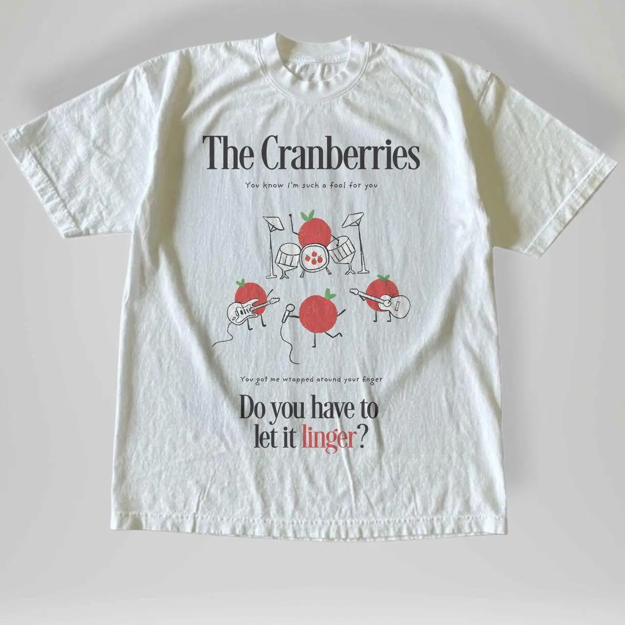 The Cranberries Rock Graphic T-Shirt, Unisex Cotton Tee, Vintage Rock Band Shirt, Retro Alternative Music Graphic Tee, Music Lover Gift