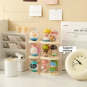 Stackable Transparent Collection Display Jar, Perfect Guardian for Watches, Jewelry, Cute Collectible Figurines, Blind Boxes, Memorabilia