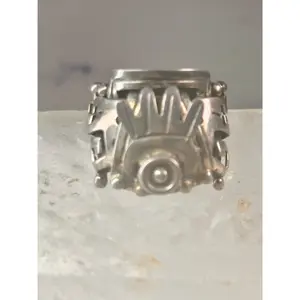 Poison ring size 8.75 adj Aztec Mayan Mexico ring sterling silver women