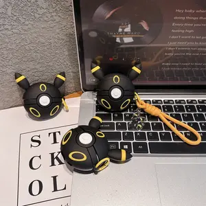 1 piece of Moon Eevee shaped headphone protective case, anti drop and durable silicone headphone case, Apple wireless Bluetooth headphone case, suitable for AirPods 1/2/3/4/pro/pro2/pro3, Protection, Audio