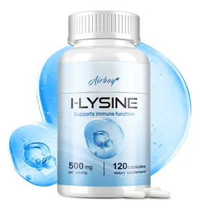 Airboy - L-Lysine - Essential Amino Acid Supplement Immune System & Bone - With L-Lysine - 120 Capsules