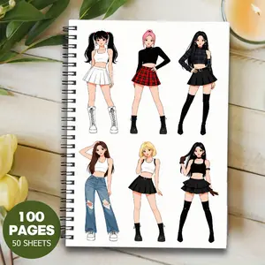 1pc Anime Spiral Notebook Exquisite Prints, Premium Paper, Ideal for School & Office, Anime Merchandise, Study & Planning Use