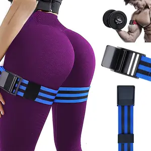 BFR Blood Flow Restriction Occlusion Training Straps, Home Workout Gear & Gym Accessories, Quick-Release Elastic Lifting Resistance Bands for Arms & Legs, Multi-Exercise Bands for Muscle Building Without Heavy Lifting