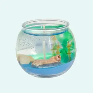 illuminatedbymia Otter Candle - 220 hr Extended Burn Time, Handcrafted Jelly Scented Candle, Adorable Gift for Decor & Aroma