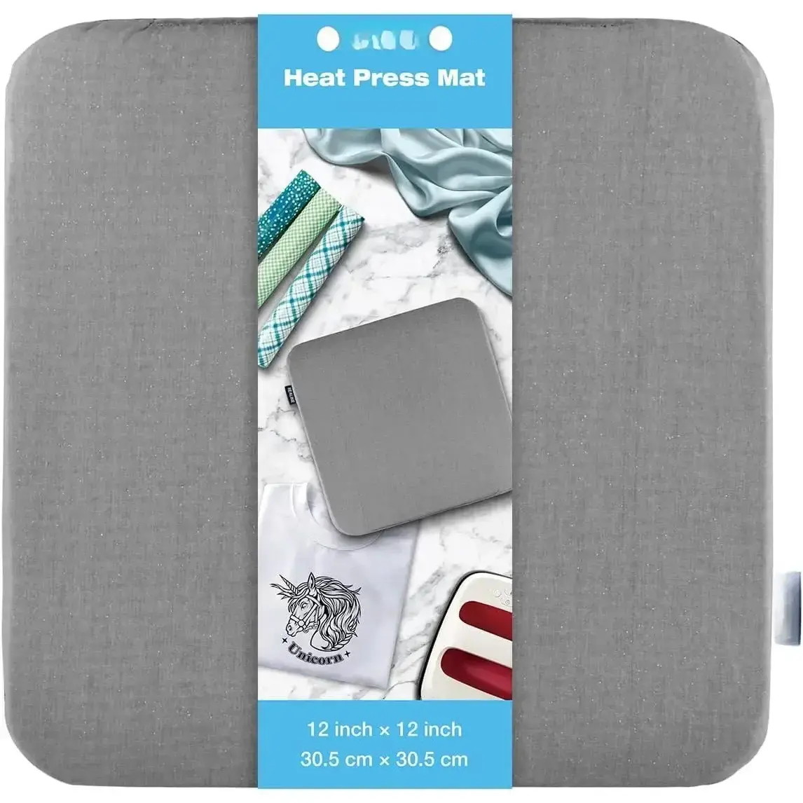 12x12 in Heat Press Mat Accessories for Cricut Easypress 2/Cricut Easypress, Insulation Mat for HTV Craft Vinyl Ironing Transfer Projects