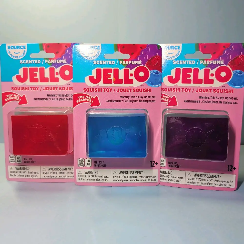 INCREDIBLE PLAY--JELL-O SCENTED SQUISHI TOY!!!  ( SMELL SO GOOD ) VARIOUS COLORS, FOR AGES 12+ GREAT FOR STRESS RELIEF!!