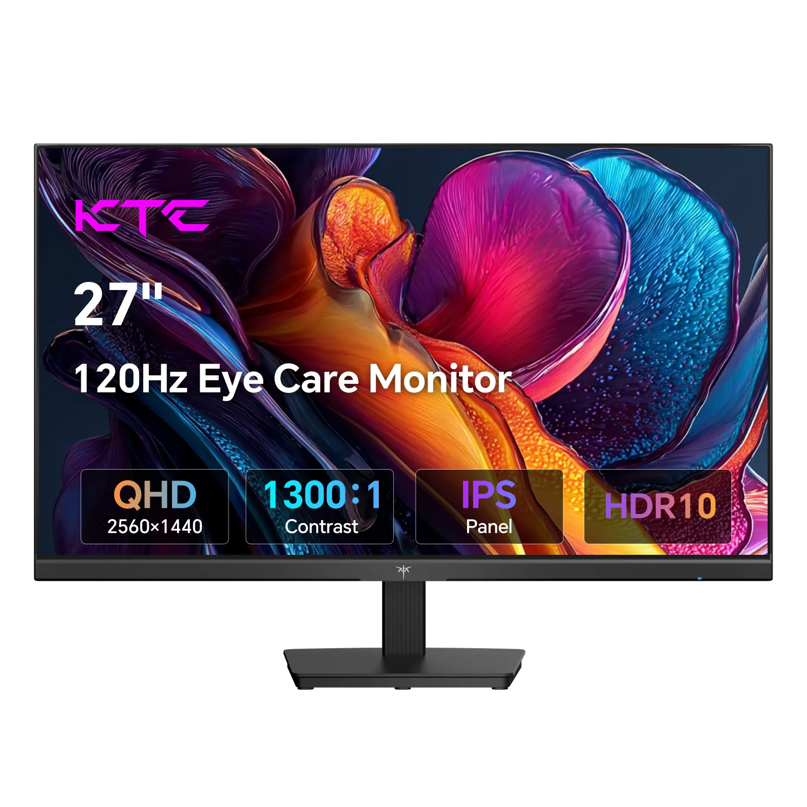 KTC 27 Inch 2K QHD 100Hz IPS Panel Computer Monitor, Overclocked to 120Hz PC Monitor, 2K 2560*1440P PC Gaming Monitor for Home Office, Adaptive-Sync Support, HDR10, Tilt Adjustable, H27D9, Game Ready Monitor, 2K Qhd Resolution