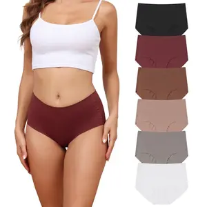 LEVAO 6 Pack Seamless Mid-Rise Underwear for Women – No Show, Full Coverage, Stretchy Cheeky Briefs S-XXL SpringStatements