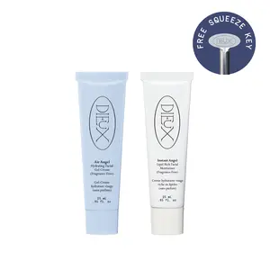 Mini Moisturizer Duo - Firming Lipid-Rich Moisturizer + Plumping Peptide Gel Cream - Clinically Proven, Vegan, Cruelty Free