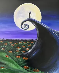 "Skellington" Acrylic Painting