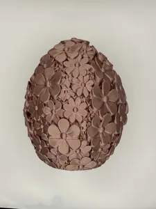 Rose Gold Floral Easter Egg Container  | Aesthetic Spring Gift Box